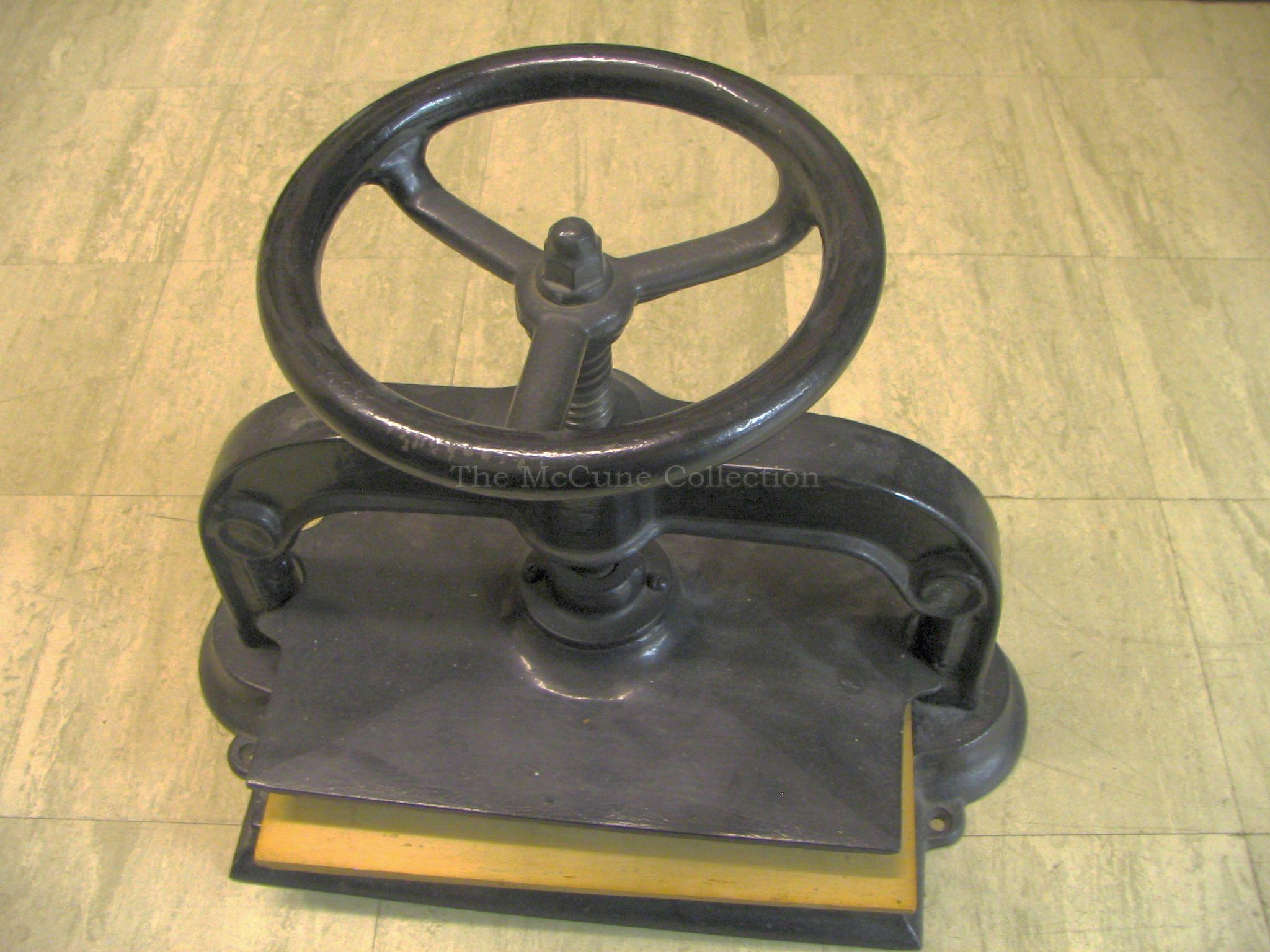 Equipment for Book Binding and Printing • The McCune Collection